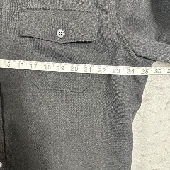 John Henry City Dressing Button Front Mens Size XL Black - Picture 6 of 10